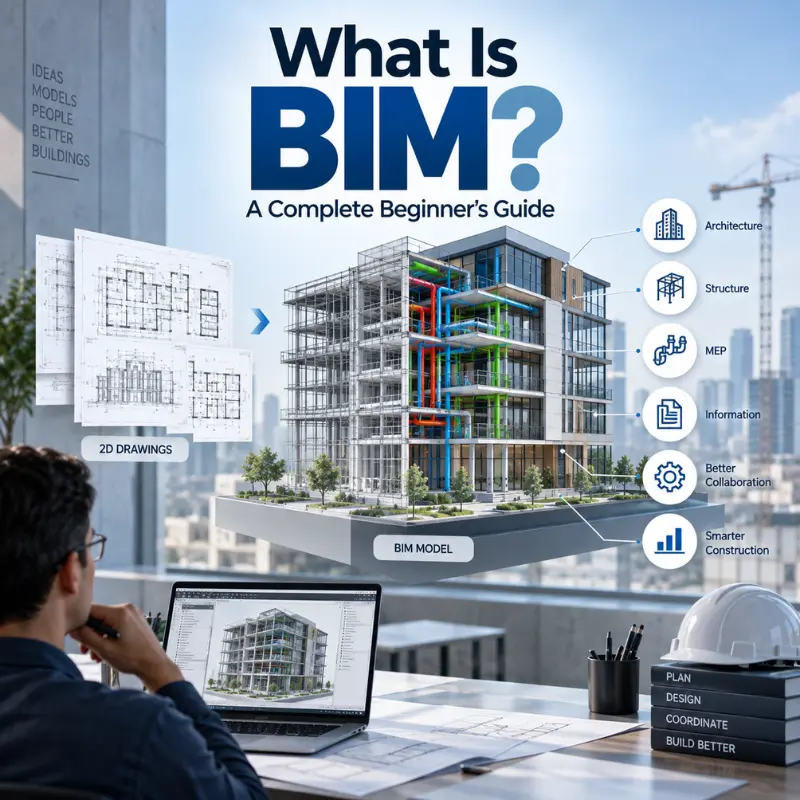 Architect and engineer reviewing a coordinated 3D BIM model on screen during a clash detection meeting