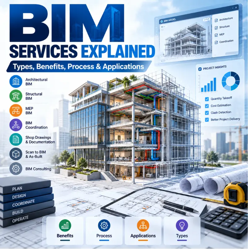 BIM Services Explained: Types, Benefits, Process & Applications