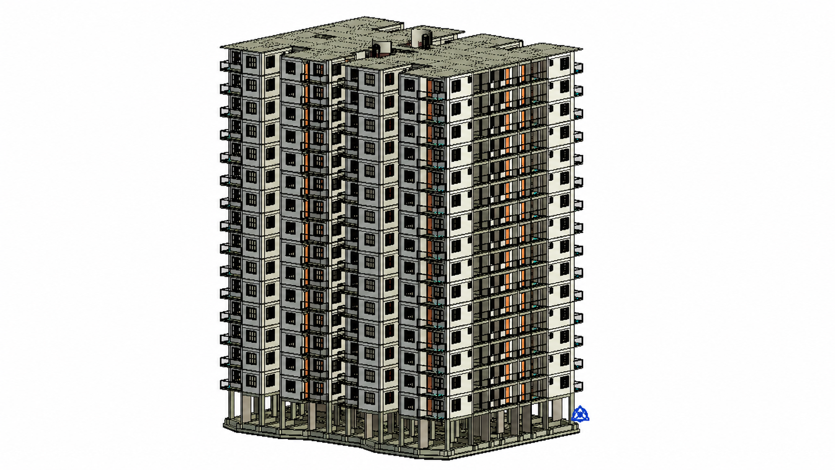 G+17 Commercial Apartment BIM Project Durgapur