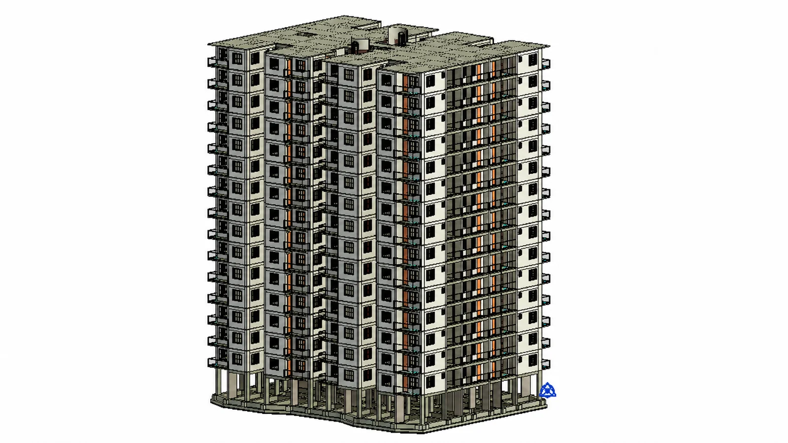 G+17 Commercial Apartment BIM Project Durgapur