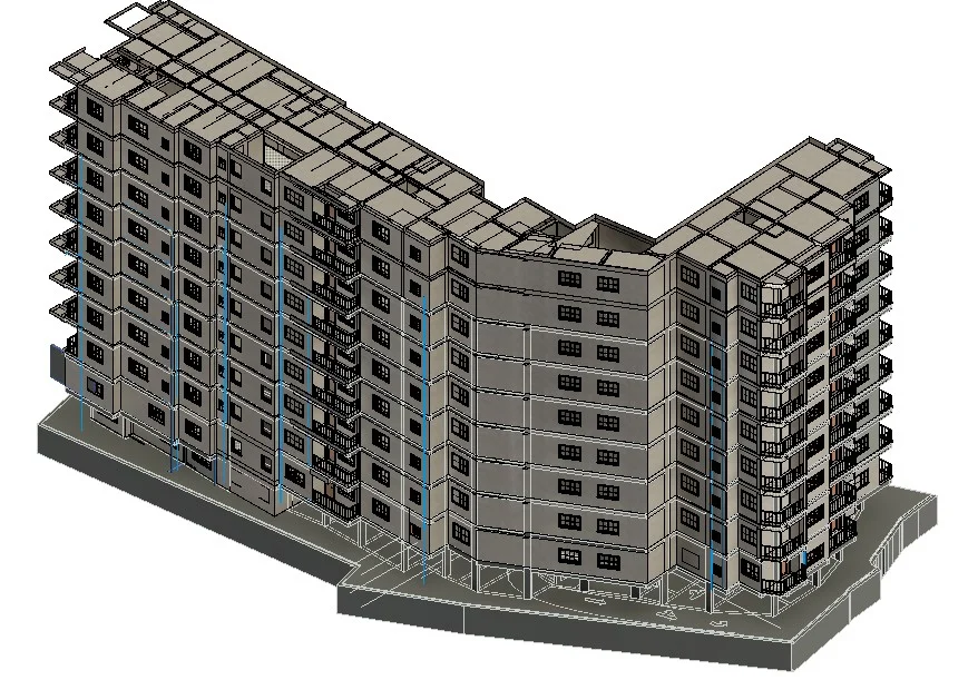 Commercial Building BIM Model" and "MEP Clash Detection for Commercial Project